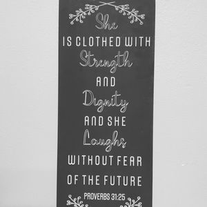 Hand made woodsign in charcoal